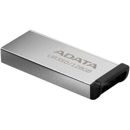Memorie USB ADATA UR350 metalic, 128GB, USB 3.2, argintiu/negru