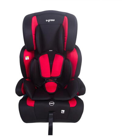 Scaun auto,76-150 cm, rosu/negru
