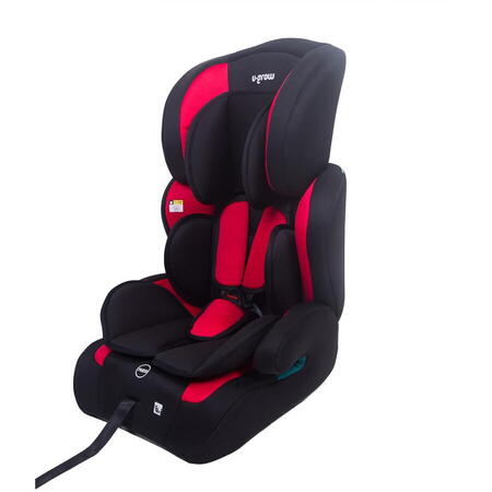 Scaun auto,76-150 cm, rosu/negru
