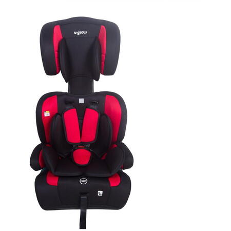 Scaun auto,76-150 cm, rosu/negru