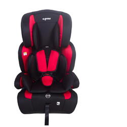 U-Grow Scaun auto,76-150 cm, rosu/negru