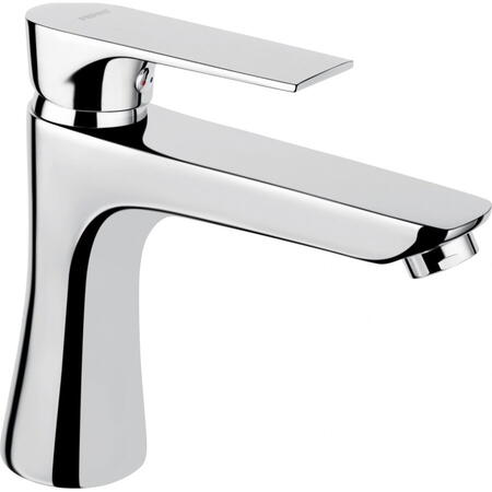 Baterie lavoar Ferro Square, cu ventil, cartus ceramic, Crom