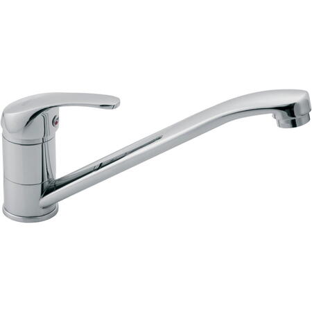 Baterie bucatarie Ferro Vasto, cartus ceramic, regulator debit, pipa mobila, Crom