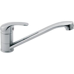 Baterie bucatarie Ferro Vasto, cartus ceramic, regulator debit, pipa mobila, Crom