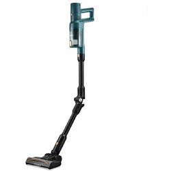 Aspirator vertical fara fir 2 in 1 Samus Power Flex Pro, 350W, Putere de aspirare 23 kpa, Afisaj led cu functii, Recipient praf 0.5 l, Autonomie 45 min, 2 trepte de aspirare, perie rotativa cu leduri, turcoaz