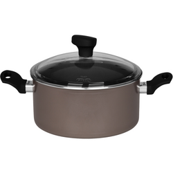 CRATITA NON STICK CU CAPAC DE STICLA 22CM FLOW FEST