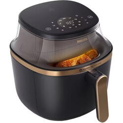 Friteuza cu aer cald PHILIPS Airfryer Seria 3000 NA332/00, 6.2l, 1700W, negru-auriu