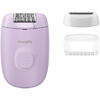 Philips Epilator cu fir BRE237/00 Series 2000, Capac pentru masaj, 1 setare de viteza, Mov