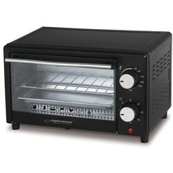 Mini cuptor electric Esperanza EKO007 CALZONE, 900W, 10L, Negru