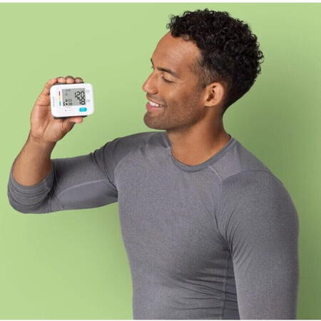 Tensiometru automat Ecomed BW-83E, alb, 13.5-19.5 cm, pentru incheietura mainii