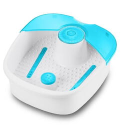Medisana Aparat de masaj pentru picioare Ecomed FS-70E Foot Spa, Putere 60W, Picioare din cauciuc anti-alunecare, Dimensiune de pana la 44 picioare, Albastru