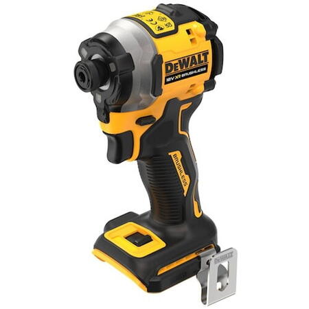 Masina de insurubat cu impact compacta pe acumulator DeWALT DCF850N, motor fara perii, 18V XR, cuplu maxim 205 Nm, 3 viteze, turatie maxima 3250 RPM, iluminare LED, clema prindere curea, fara acumulator/incarcator