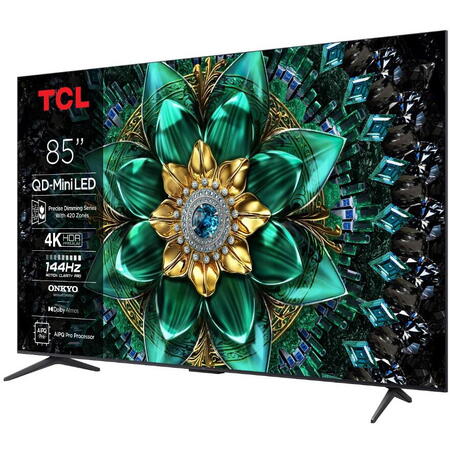 Televizor TCL Mini LED 85Q6C, 215 cm, Smart Google TV, 4K Ultra HD, (Model 2025)