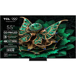 Televizor TCL MiniLed 55C7K, 139 cm, Smart Google TV, 4K Ultra HD, 100Hz, Clasa F (Model 2025)