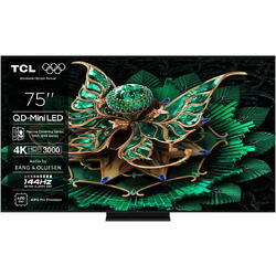 Televizor TCL MiniLed 75C7K, 189 cm, Smart Google TV, 4K Ultra HD, 100Hz, Clasa F (Model 2025)