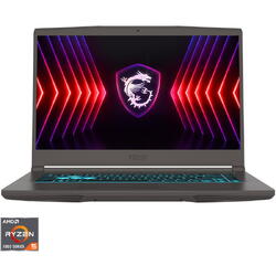 MSI Laptop Asus Thin A15 B7UC 9S7-16RK11-431, 15.6 inch 1920 x 1080, AMD Ryzen 5 7535HS 6 C / 12 T, 3.3 GHz - 4.55 GHz, 3 MB 16 MB cache, 12 W, 16 GB DDR5, 512 GB SSD, Nvidia GeForce RTX 3050, Free DOS, Gri