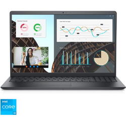 Laptop Dell Vostro 3530 cu procesor Intel® Core™ i3-1305U pana la 4.5GHz, 15.6" Full HD, 120Hz , 8GB DDR4 RAM, 512GB SSD, Intel® UHD Graphics, Ubuntu, Carbon Black, 3y ProSupport and Next Business Day Onsite Service