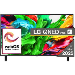 Televizor QNED LG 55QNED85A3C, 139 cm, Smart, 4K Ultra HD, 100 Hz, Clasa E (Model 2025)
