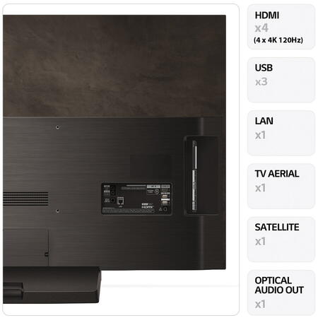 Televizor LG OLED evo 48C42LA, 121 cm, Smart, 4K Ultra HD, 100 Hz, Clasa G (Model 2024)