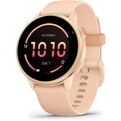 Smartwatch Garmin vivoactive 6, GPS, 42mm, curea silicon, Pink Dawn/P. Dawn Metallic