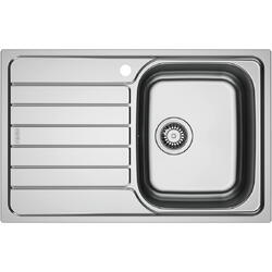 Chiuveta bucatarie inox Franke SKX 611-78/50 ST, dreptunghiulara, 1 cuva si picurator pe partea stanga, 78x50x15 cm, adancime cuva 15 cm, Inox lucios