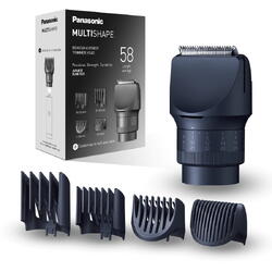 Cap MultiShape Panasonic ER-CTW1 ptr tuns barba/par cap/corp, 58 trepte, 4 accesorii, utilizare umed și uscat, lavabil, compatibil cu modelele ER-CKL2/CKL1/CKN2/CKN1/CBL1/CBN1