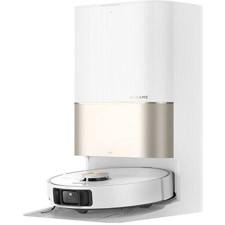Robot de aspirare cu mop Dreame X40 Ultra Complete RLX63CE-2, mop rotativ, statie automata de golire 3.2l, 12000Pa, functie autocuratare mop la 70˚C, baterie 6400mAh, autonomie pana la 200 min, alb