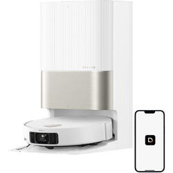 Robot de aspirare Dreame X50 Ultra Complete RLX85CE-4-WH, detectare AI a obstacolelor și navigare la 360°, comanda vocala, depasire obstacol de 6CM, aspirare 20000Pa, perie dubla anti-incurcare, Alb
