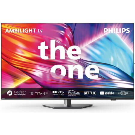 Televizor Philips AMBILIGHT LED 50PUS8919, 126 cm, Smart TV, Ultra HD 4K, 100 Hz, Clasa F (Model 2024)