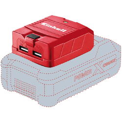 Adaptor USB Einhell Power-X-Change pentru acumulatori, TE-CP 18 Li USB-Solo, 18 V, iesire 5 V, 2.1 A