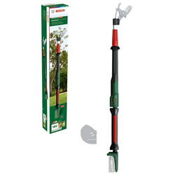 Foarfeca electrica pe acumulator pentru taiat crengi la inaltime Bosch AdvancedPrune18V-45, 18 V, taiere tip bypass, lame otel, grosime maxima taiere 45 mm, inaltime taiere 1.2 m, fara incarcator si acumulator in setul de livrare