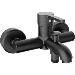 Baterie cada/dus Roca Carelia, monocomanda, fara accesorii, Negru mat