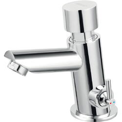 Baterie lavoar Ferro Presstige Pro Z501R, cu temporizare apa rece si apa calda, Crom