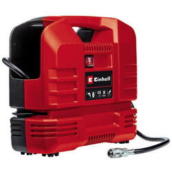 Einhell Compresor aer portabil fara ulei Einhel TC-AC 190 OF Set, 220 V, 1100 W, 8 bar presiune maxima, tip valiza, 190 l/min, capacitate de aspirare
