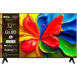 Televizor TCL QLED 32S4K, 80 cm, Smart Android TV, HD Ready, Clasa F (Model 2025)