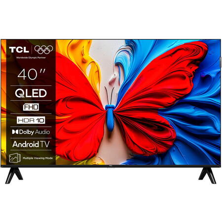 Televizor TCL QLED 40S5K, 100 cm, Smart Android TV, Full HD, Clasa F (Model 2025)
