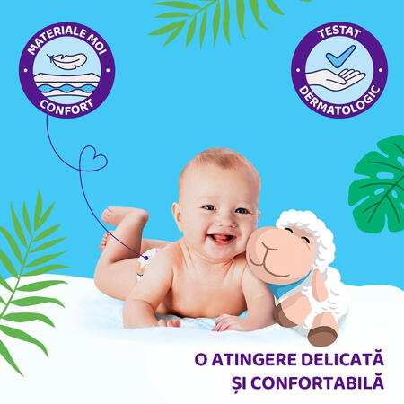 Scutece Pufies Sensitive, marimea 2 Mini, 70 bucati, 4-8 kg, pachet Maxi