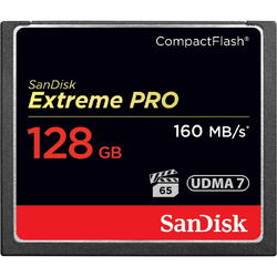 SD CompactFlash Card 128GB SanDisk Extreme Pro