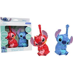 LEXIBOOK Statii walkie-talkie 3D pentru copii, WALKIE-TALKIE 3D, 500 M, DISNEY STITCH