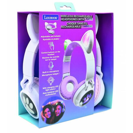 CASTI WIRELESS CU URECHI PISICA&LUMINI