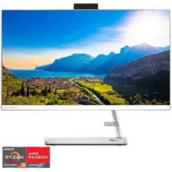 Sistem All-in-One Lenovo IdeaCentre AIO 3 24ALC6 cu procesor AMD Ryzen™ 5 7430U pana la 4.3GHz, 23.8", Full HD, IPS, 16GB DDR4, 512GB SSD M.2 2280 PCIe 4.0x4 NVMe, AMD Radeon™ Graphics, No OS, White