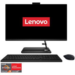 Sistem All-in-One Lenovo IdeaCentre AIO 3 27ALC6 cu procesor AMD Ryzen™ 5 7430U pana la 4.3GHz, 27", Full HD, IPS, 16GB DDR4, 512GB SSD M.2 2280 PCIe 4.0x4 NVMe, AMD Radeon™ Graphics, No OS, Black