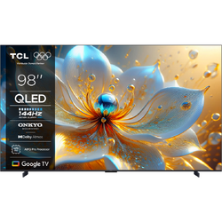 Televizor QLED TCL 98T8C, 248 cm, Smart Google TV, 4K Ultra HD, (Model 2025)