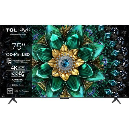 Televizor TCL Mini LED 75Q6C, 189 cm, Smart Google TV, 4K Ultra HD, (Model 2025)