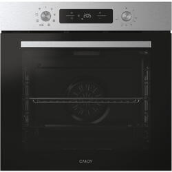 Cuptor incorporabil Candy Titanium CA6 NP3T3HTB, Electric, 78 litri, Curatare Hidrolitica, 9 functii, Butoane Pushpull, Raft telescopic, Softclose, Clasa A+, Negru