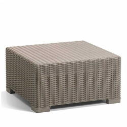 Masuta de gradina, polipropilena, Keter, patrata, servirea bauturilor, bej, colectia California, 68x68x35 cm