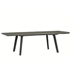 Masa de gradina, polipropilena, Keter, extensibila, pentru 10-12 persoane, grafit, Harmony