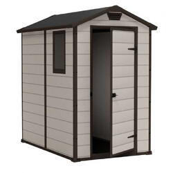 Casuta de gradina, Keter, Bej, 4x6, colectie Manor, ferestre, ventilatie