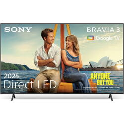 Televizor Sony BRAVIA 3 LED 43S39, 108 cm, Smart Google TV, 4K Ultra HD, Clasa E (Model 2025)