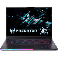 Laptop Acer Predator Helios 18 AI PH18-73-906Y, 18 inch 2560 x 1600, Intel Core Ultra 9 275HX 24 C / 24 T, 2.7 GHz - 5.4 GHz, 40 MB cache, 32 GB DDR5, 1 TB SSD, Nvidia GeForce RTX 5080, Fara sistem de operare, Negru